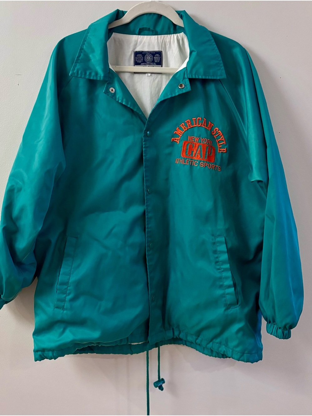 1990s GAP NYC Vintage Windbreaker Coat Size Large
